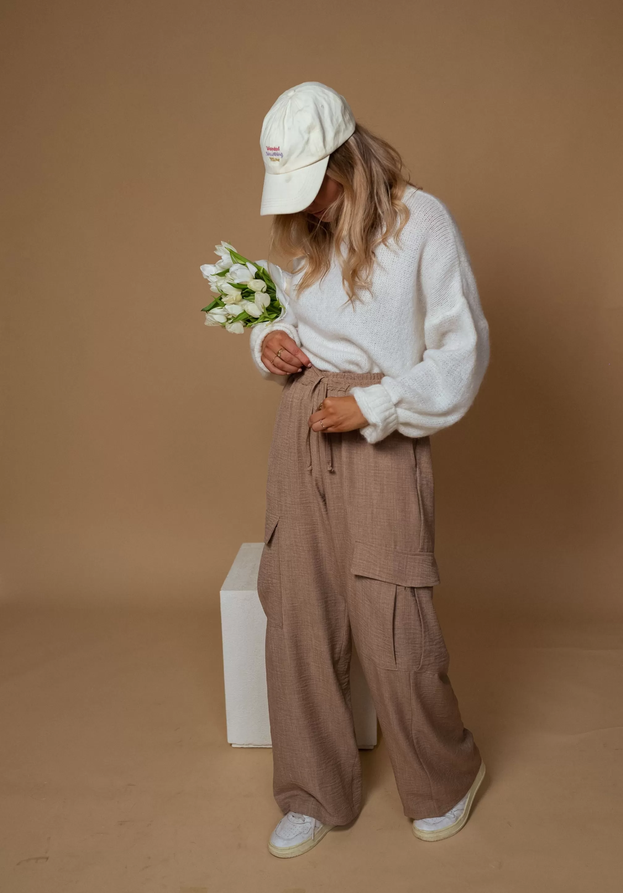 Cargo Pants Chocolate | Anca | LOOSE & Comfortable-Easy Clothes Cheap