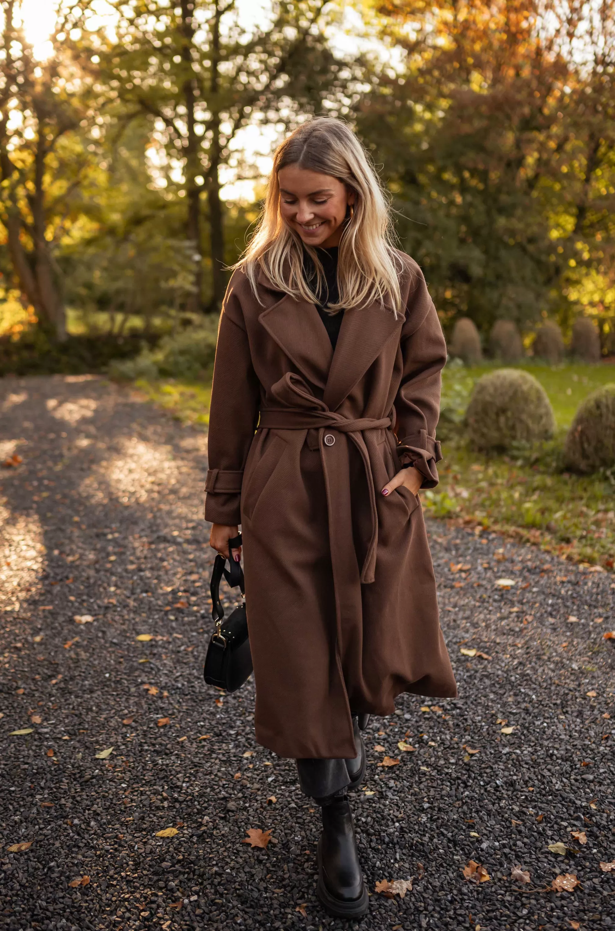 Coat Chocolate - -Easy Clothes Outlet