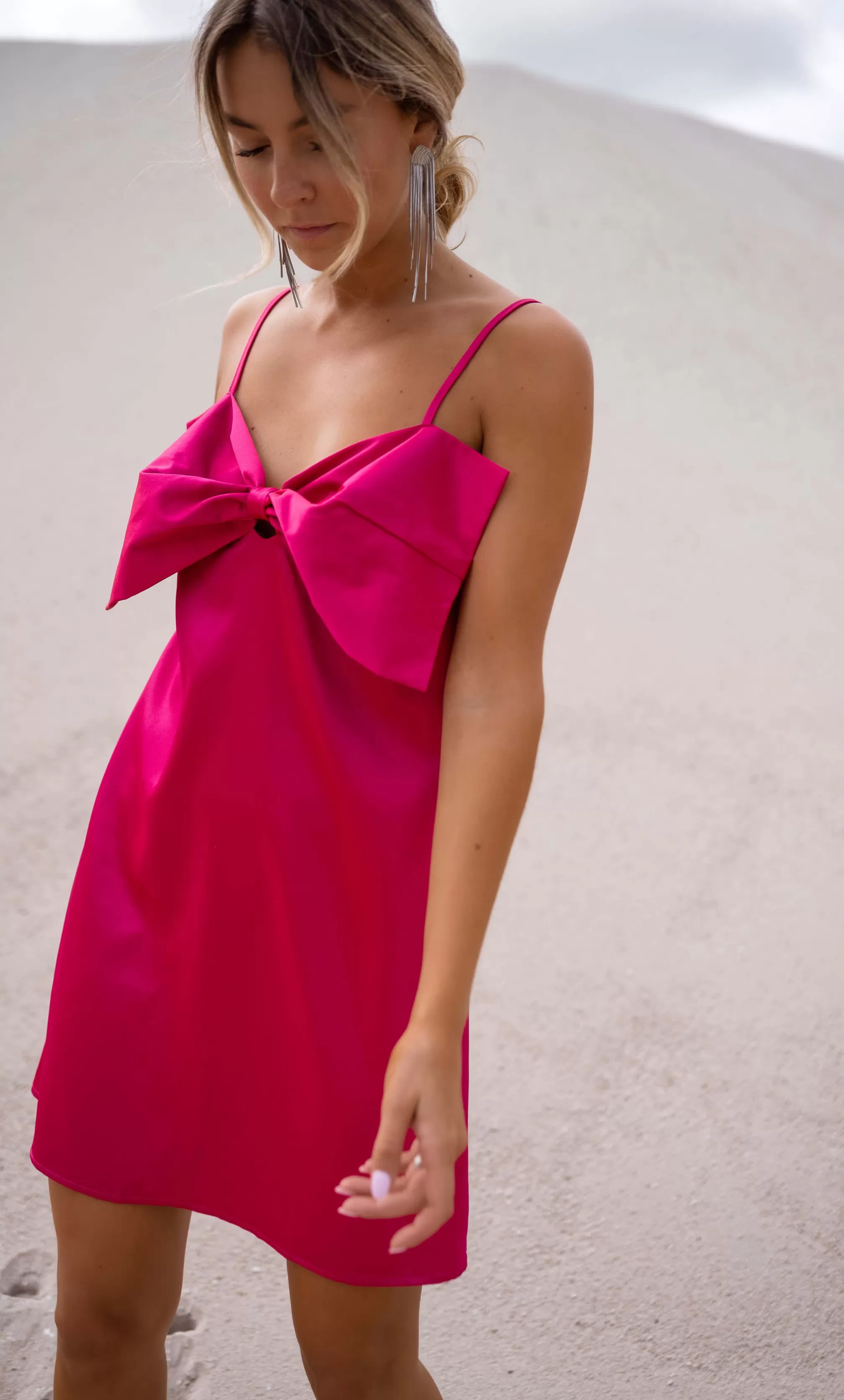 Dress Fuchsia - Haro - Adjustable Straps - -Easy Clothes Discount