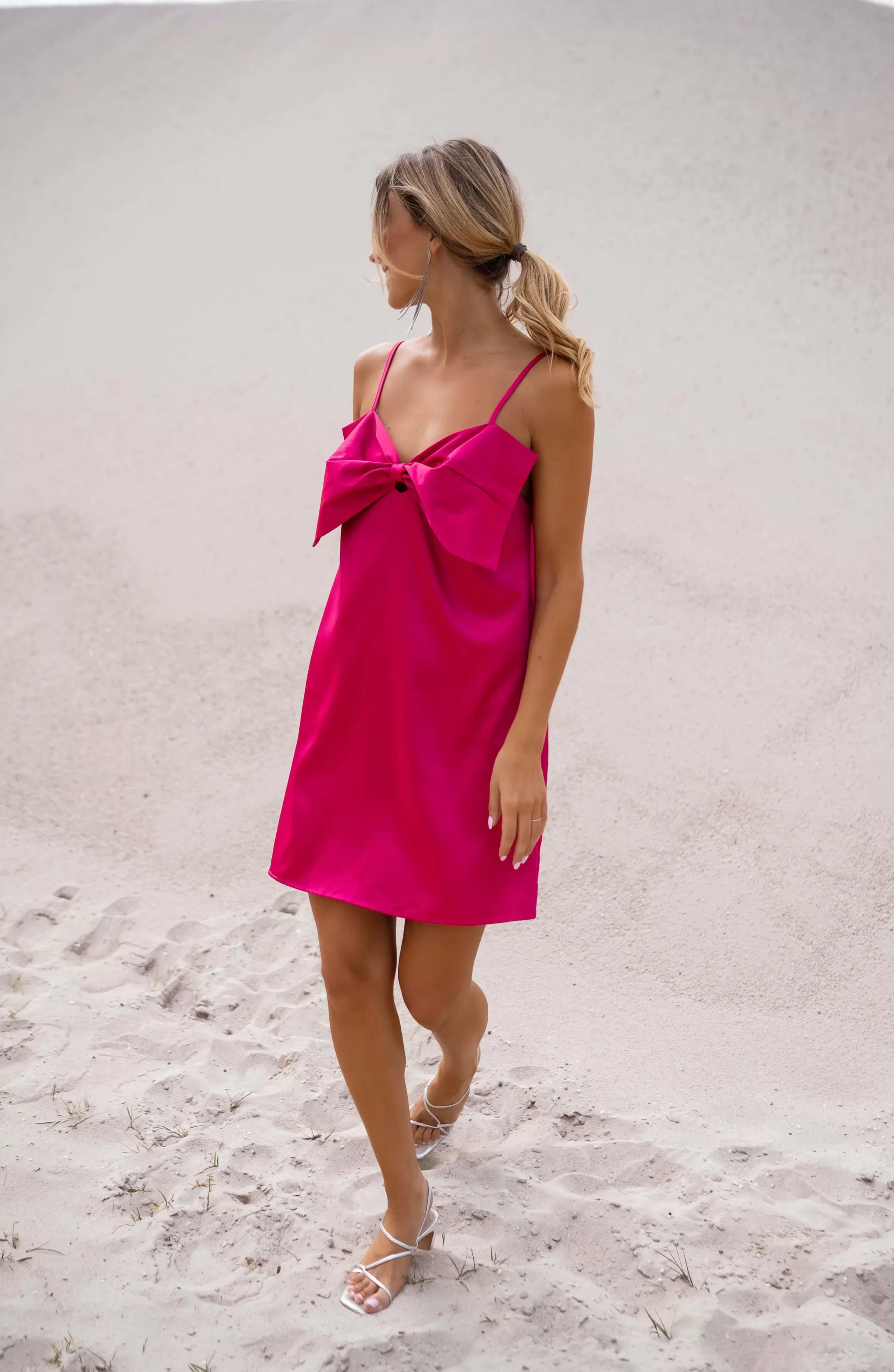 Dress Fuchsia - Haro - Adjustable Straps - -Easy Clothes Discount