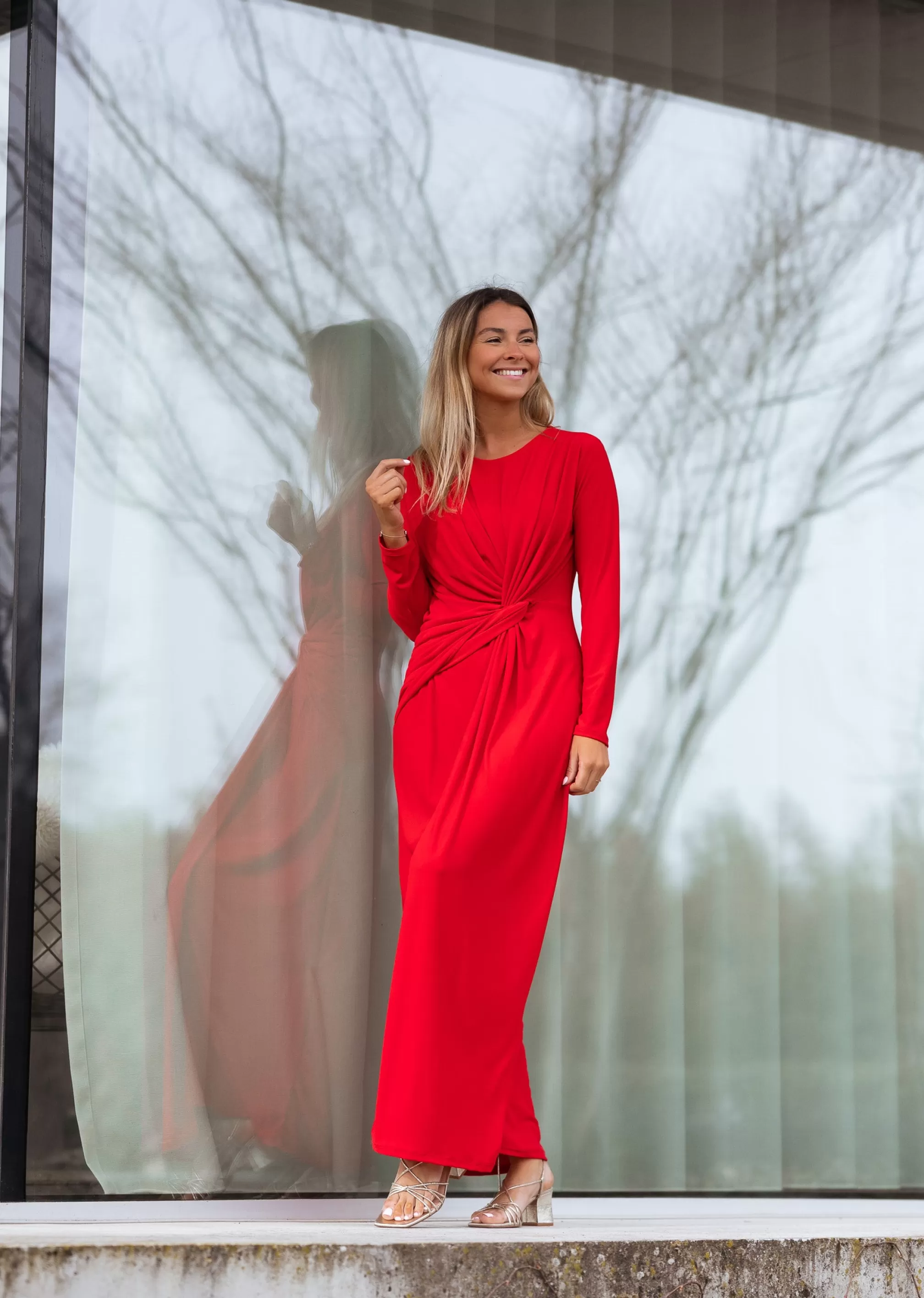 Dress Red Tary | Dress Evening | Ready To-Porter Online | -Easy Clothes Best Sale