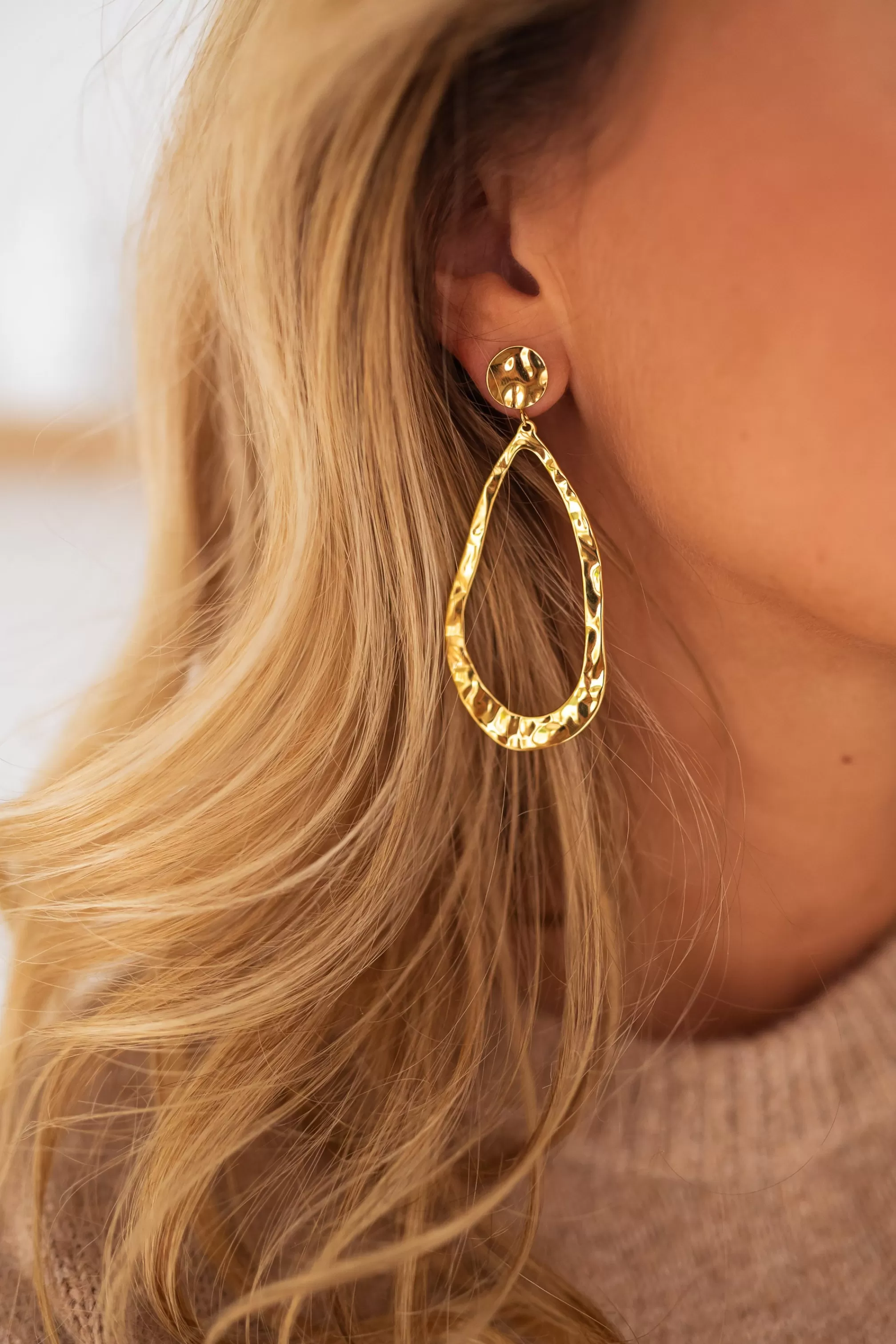 Earrings Golden - -Easy Clothes Hot