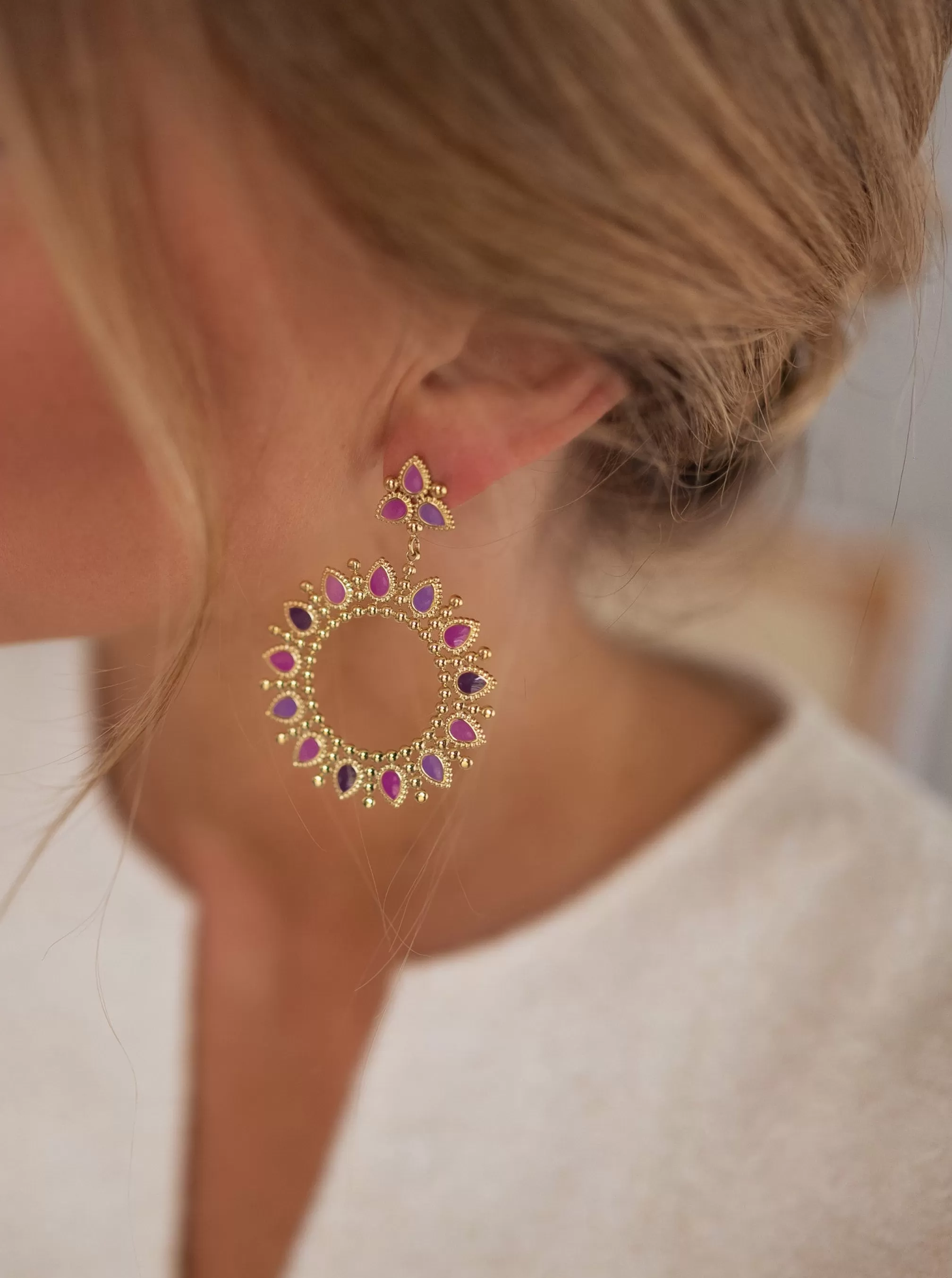 Earrings Golden | Tilou | Jewelry-Easy Clothes Best