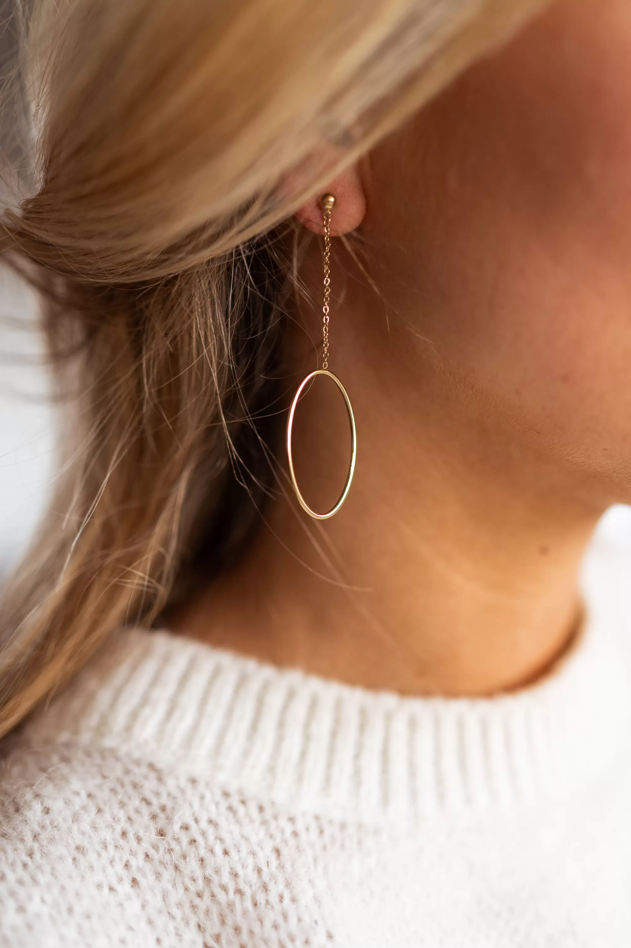 Jura Earrings Golden | Dressed Earrings | Ready To-Porter Online | -Easy Clothes Outlet