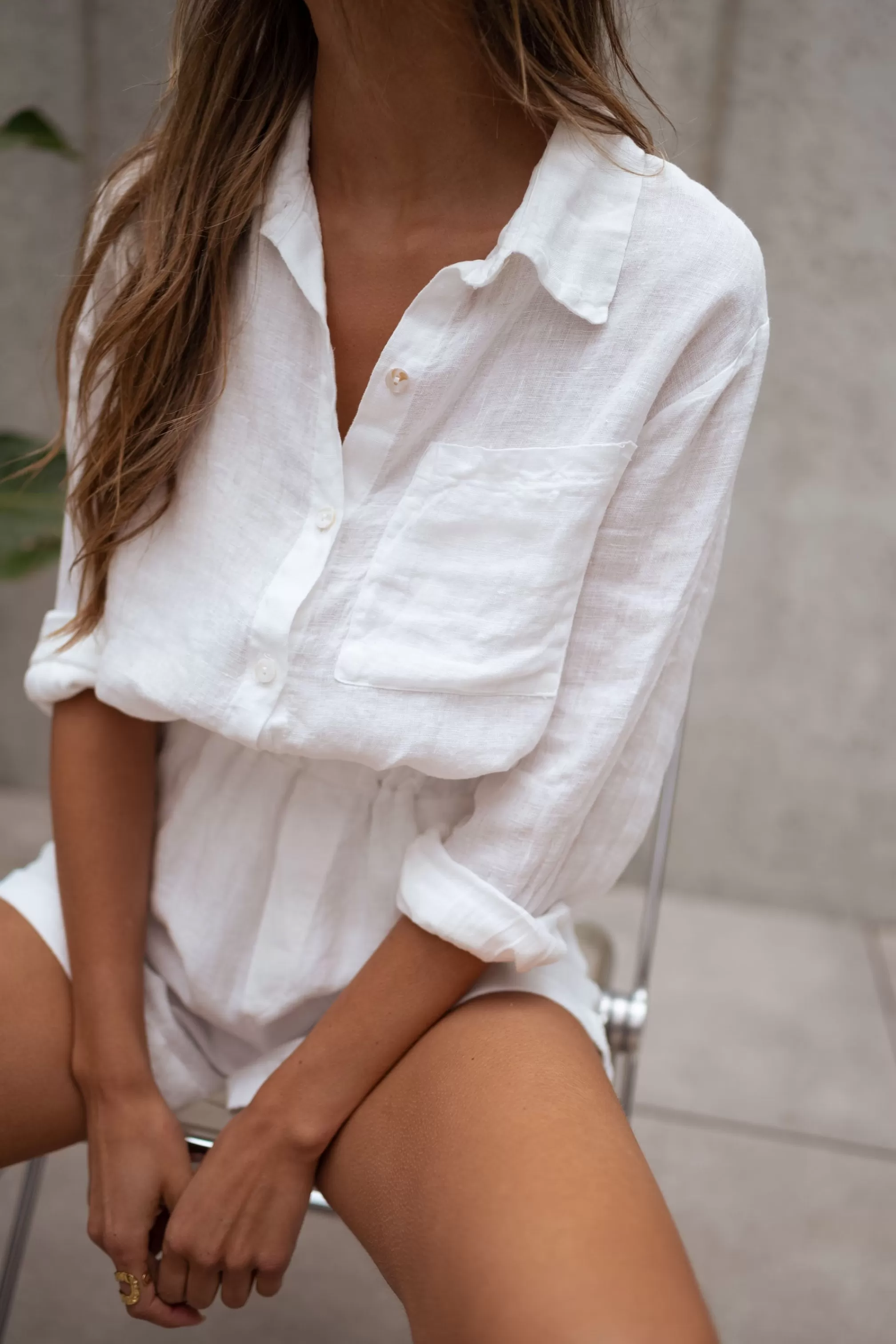 Linen Arkie Shirt - -Easy Clothes Shop