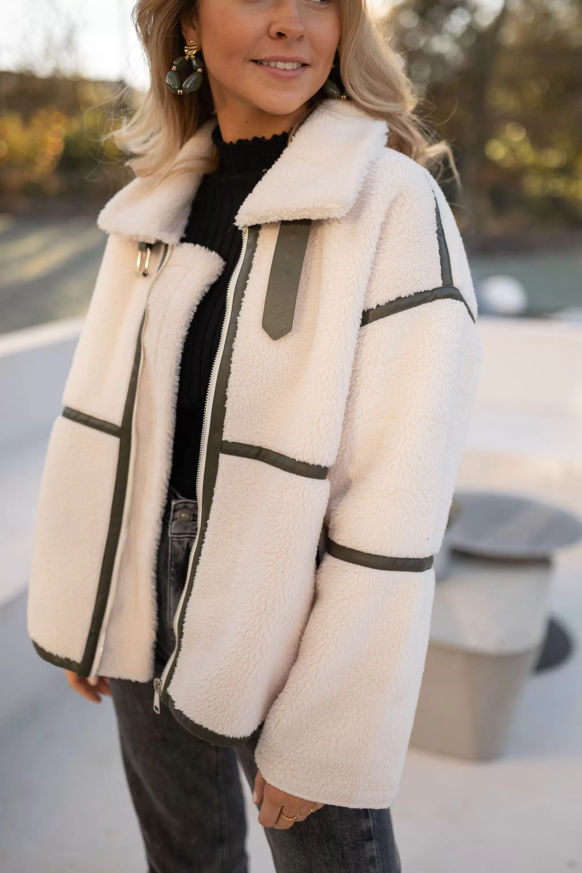 Nita Coat Faux Shearling - -Easy Clothes Fashion