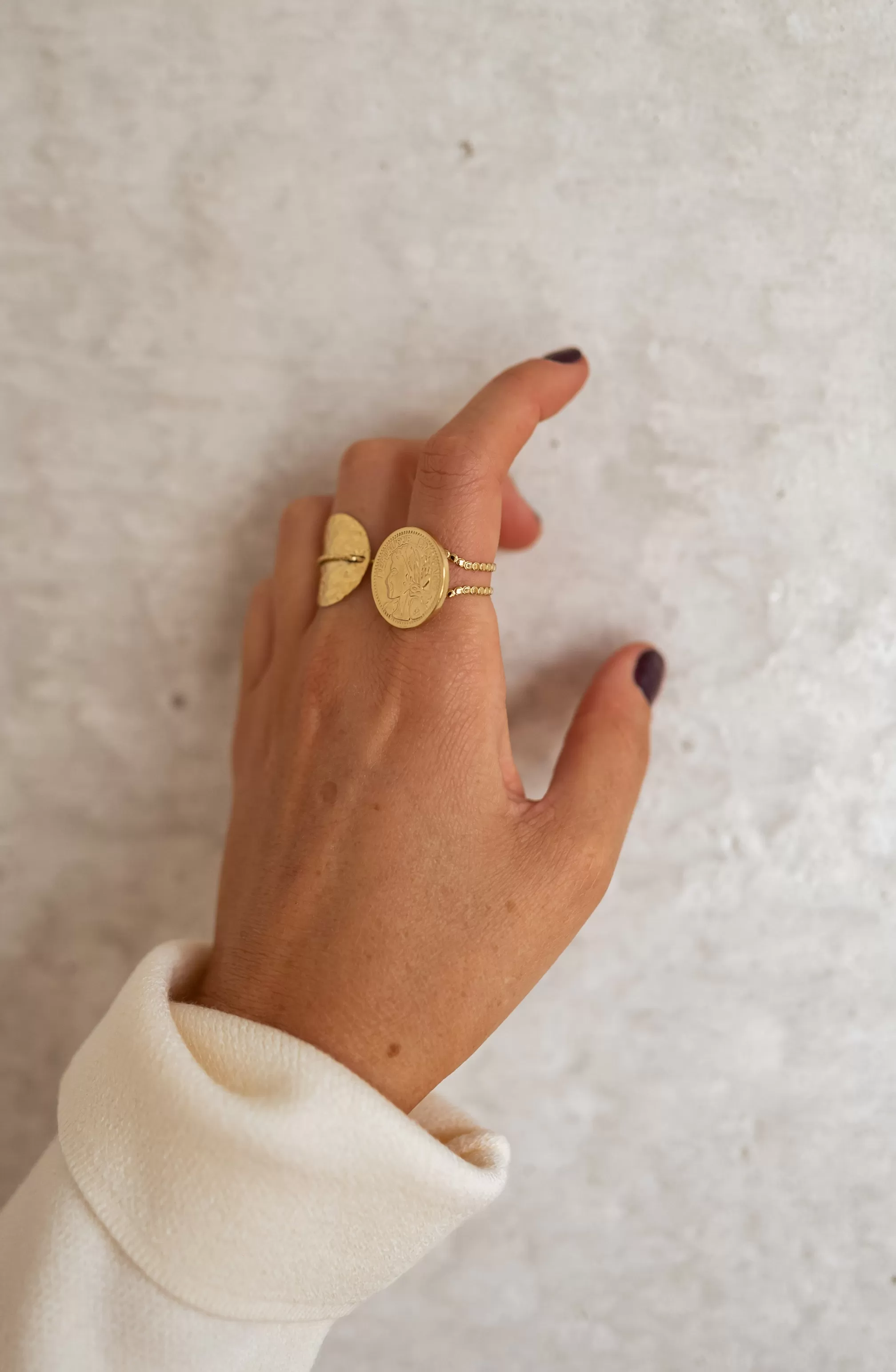 Pop Ring Golden - -Easy Clothes Fashion