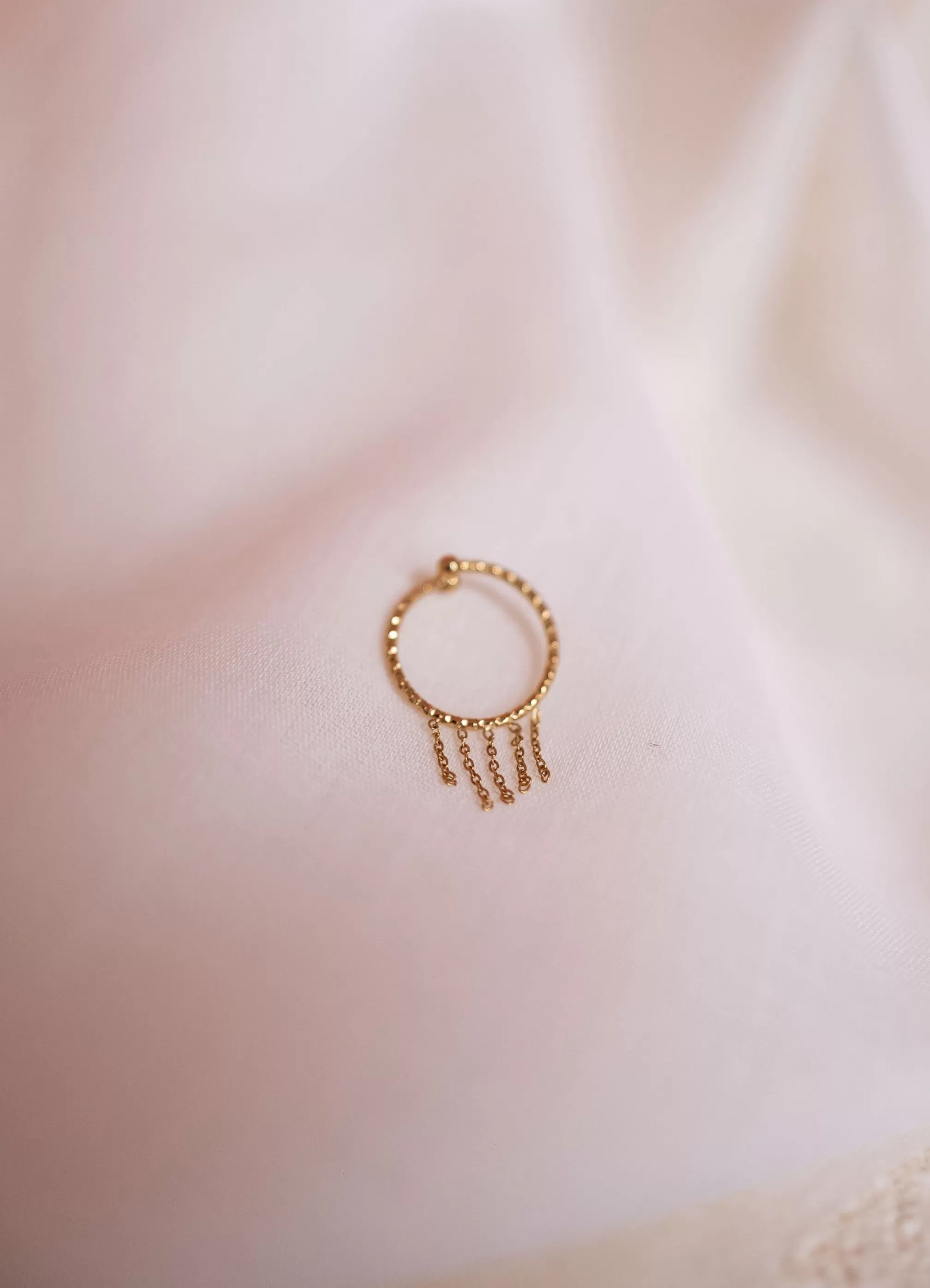 Ring Golden In Meshes | Bibo | Adjustable | Stainless Steel | Jewelry-Easy Clothes Flash Sale