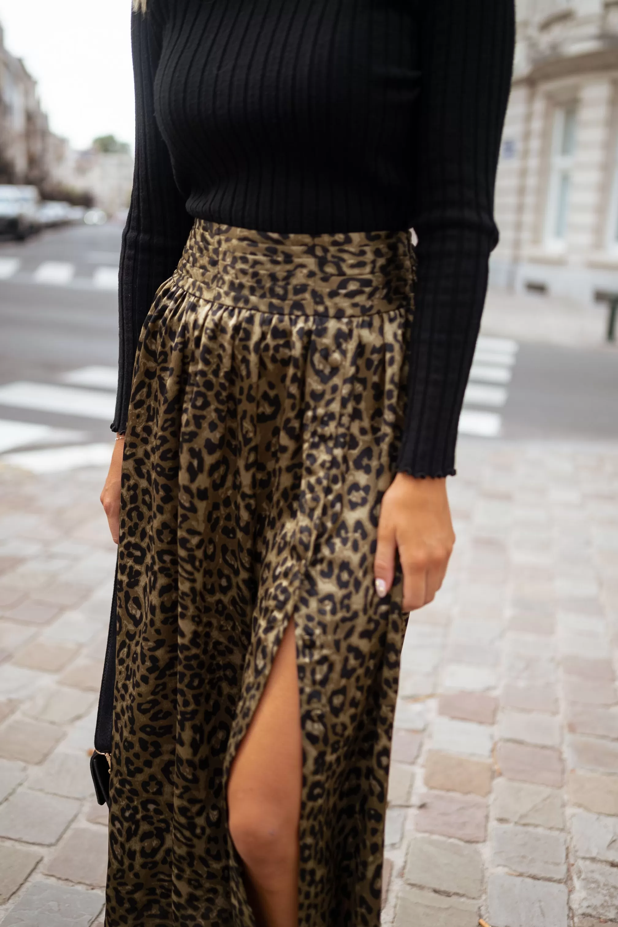 Rosalie Skirt With Leopard Pattern - -Easy Clothes Cheap