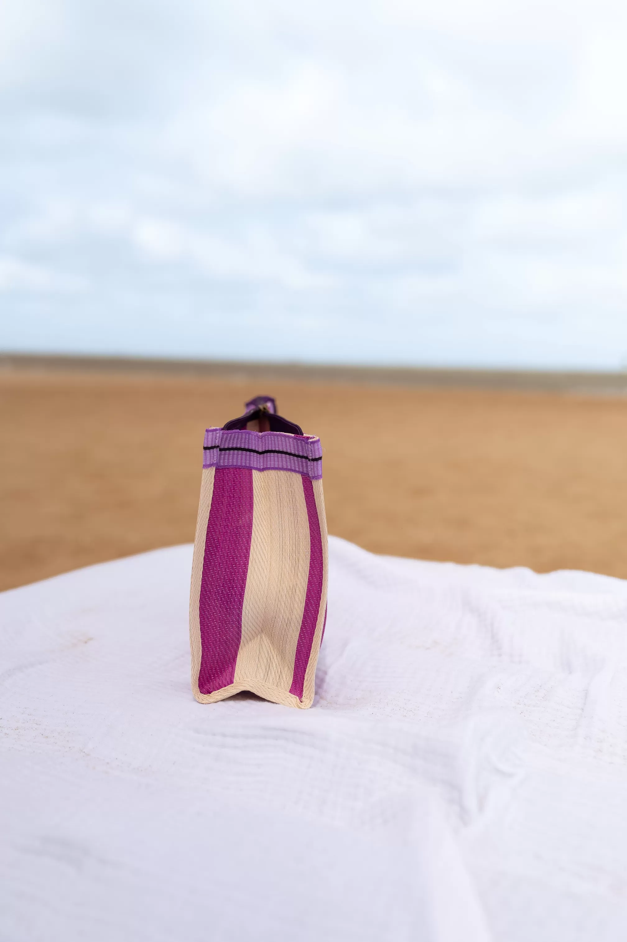 Sac Sevana à Lignes Rose | Sac De Plage Ligné | Prêt-à-porter En Ligne |  -Easy Clothes Best