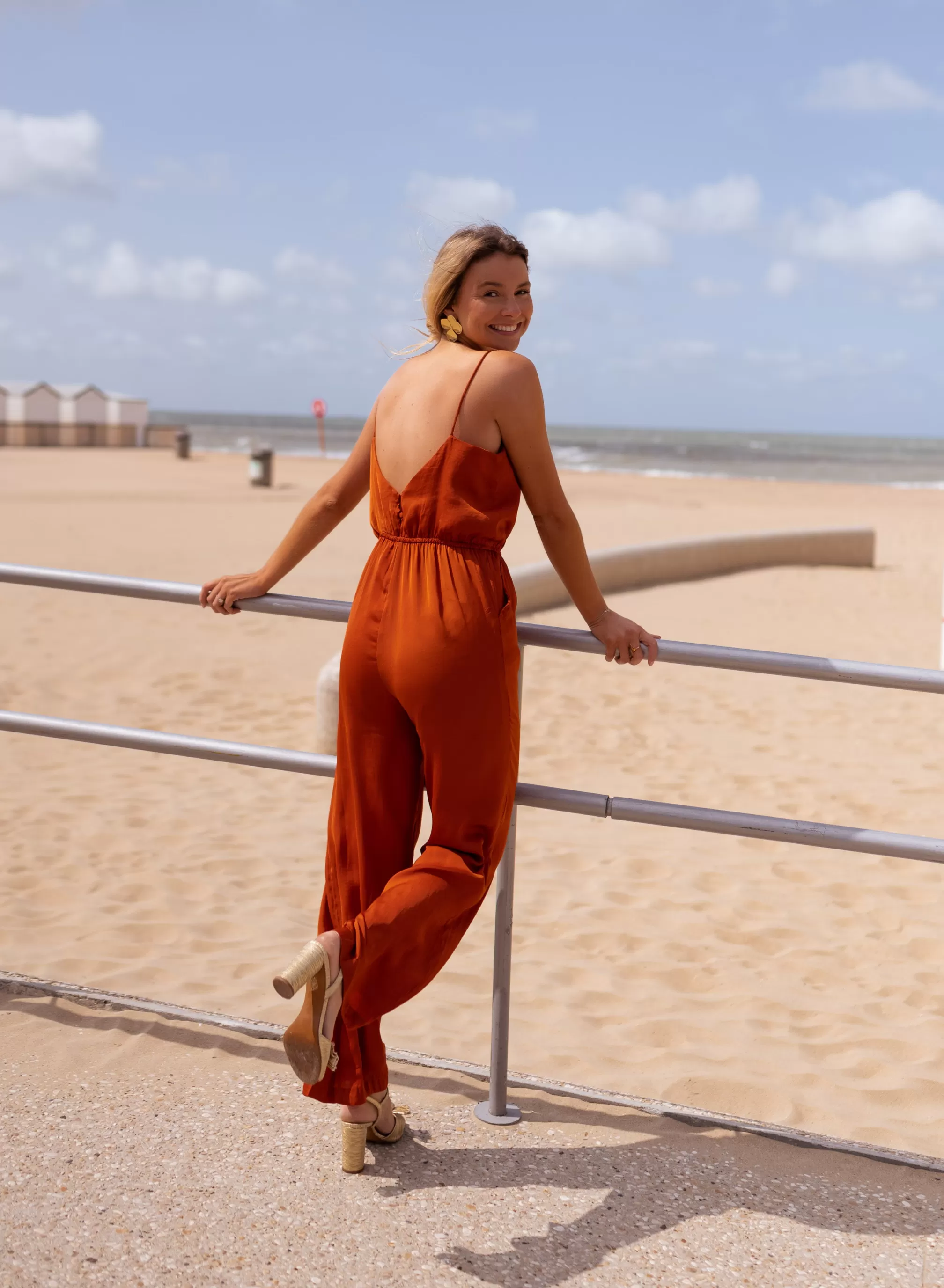Suit Celesta Brick | Suit Has Spaghetti Straps | Ready To-Porter Online | -Easy Clothes New