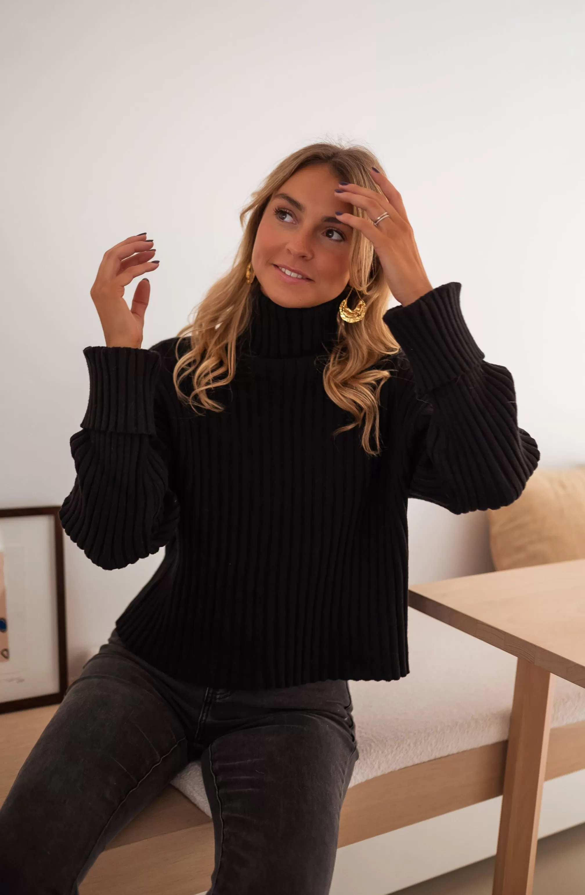 Sweater Georgia Black - -Easy Clothes Online