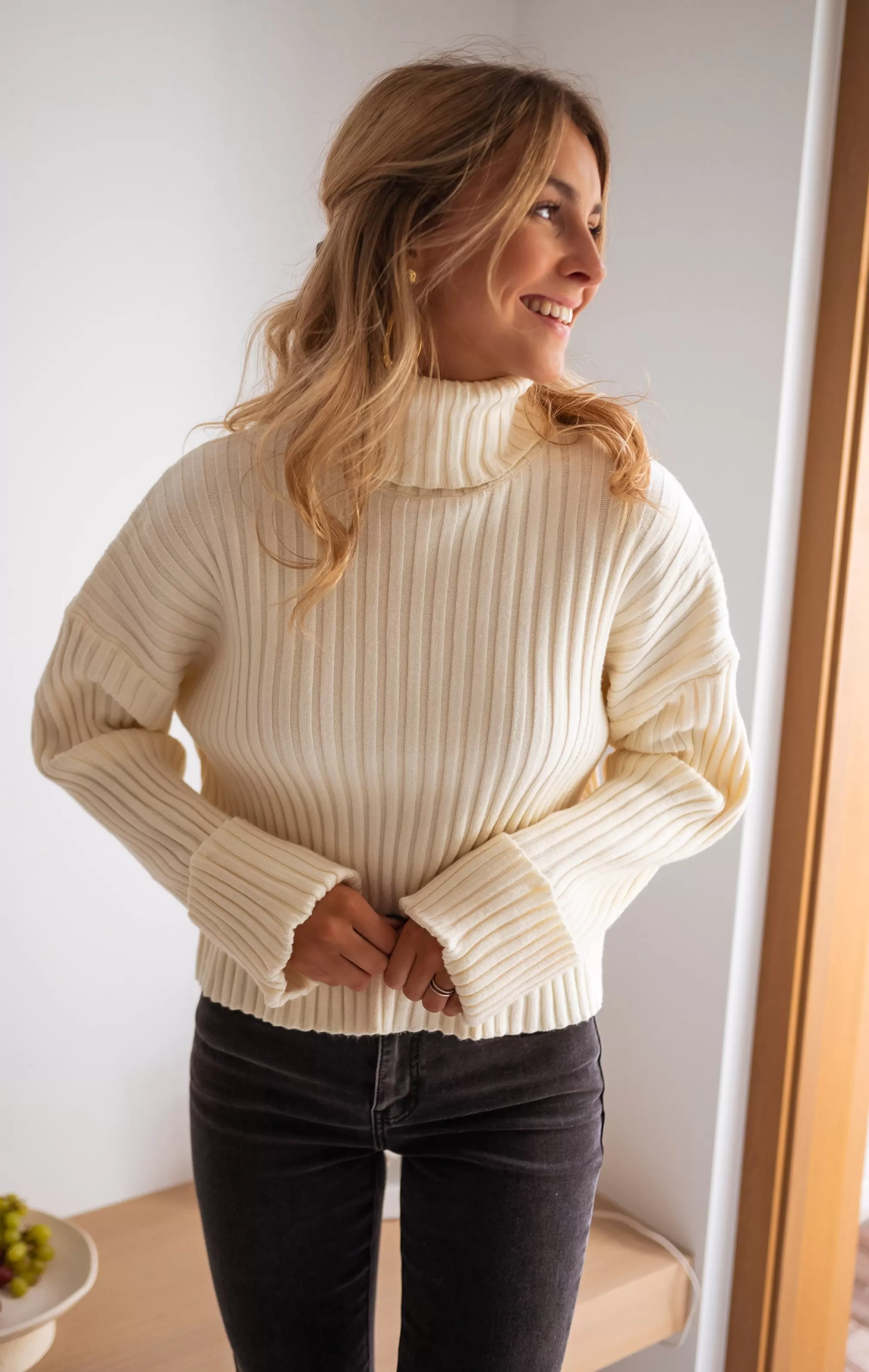 Sweater Georgia Ecru - -Easy Clothes Best