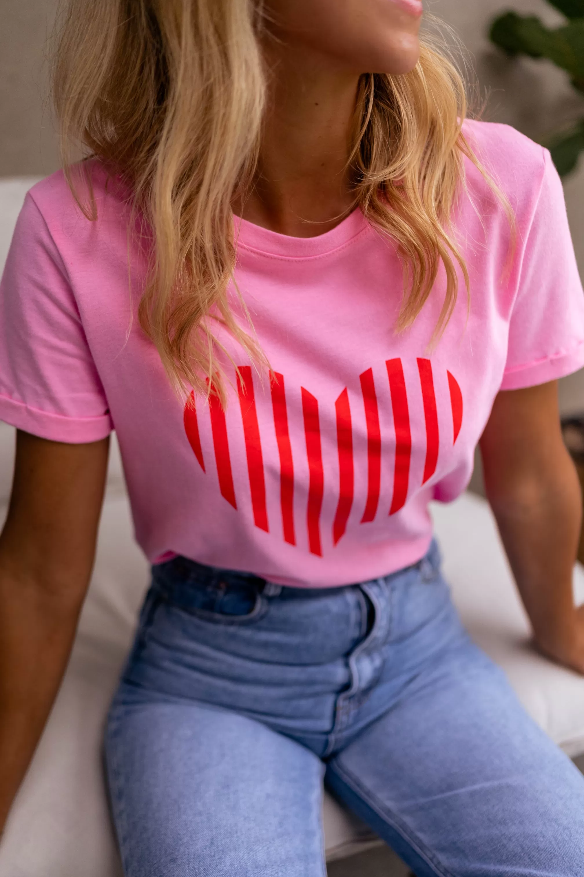T-Ayda Shirt Pink | T-shirt Pink To Prints | Ready To-Porter Online | -Easy Clothes Sale